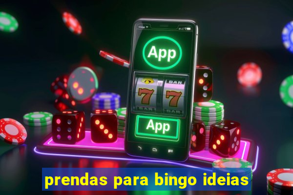 prendas para bingo ideias