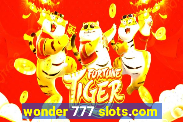 wonder 777 slots.com