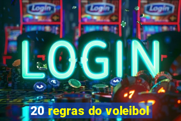 20 regras do voleibol