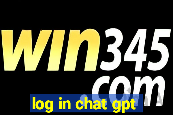 log in chat gpt